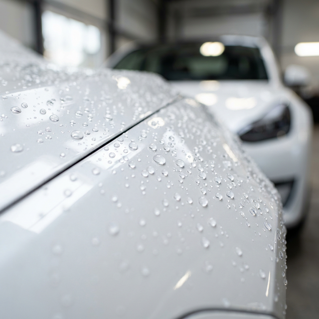 Tesla Ceramic Coating Water Beading