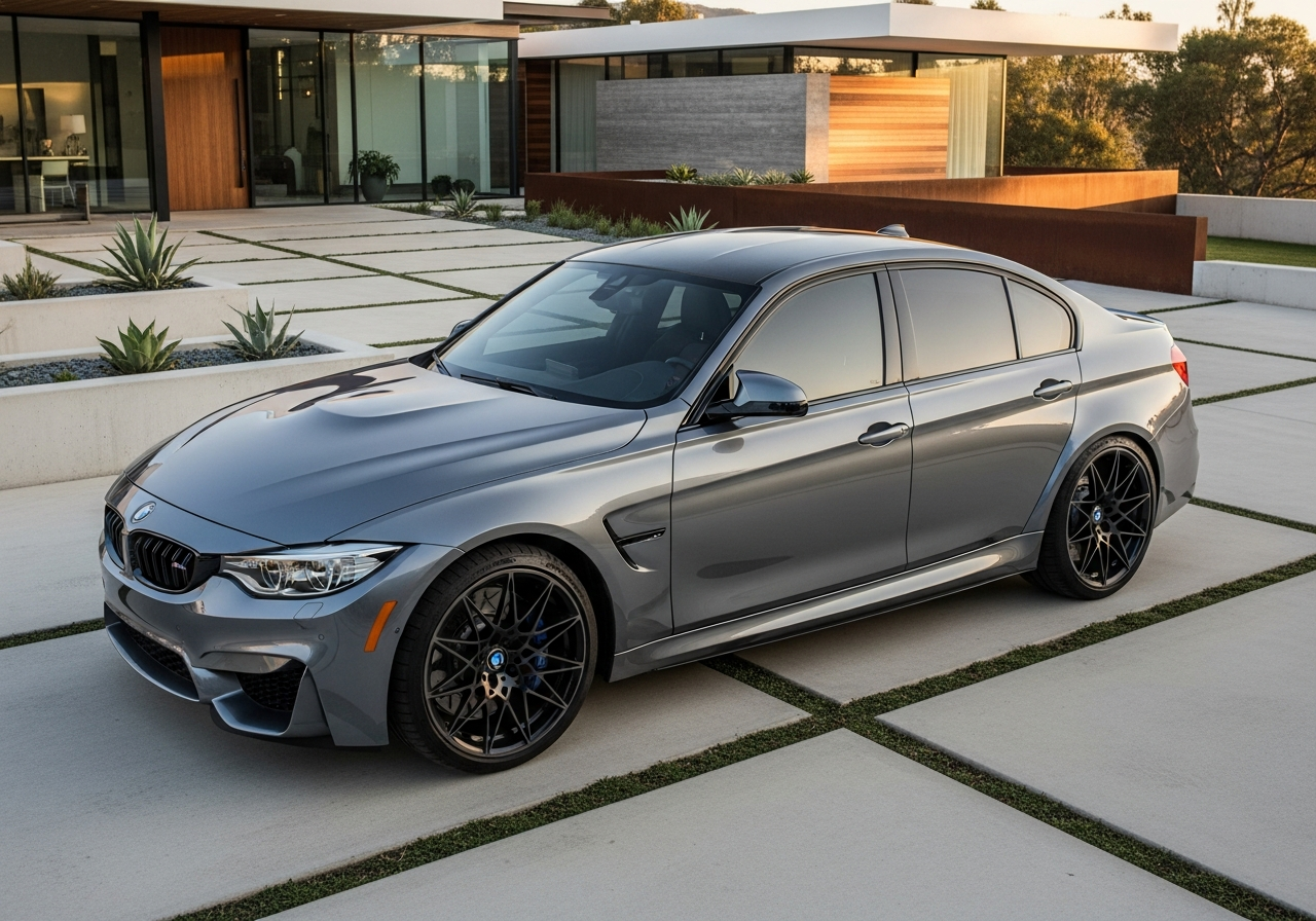 BMW M3 with Legal Front Window Tint