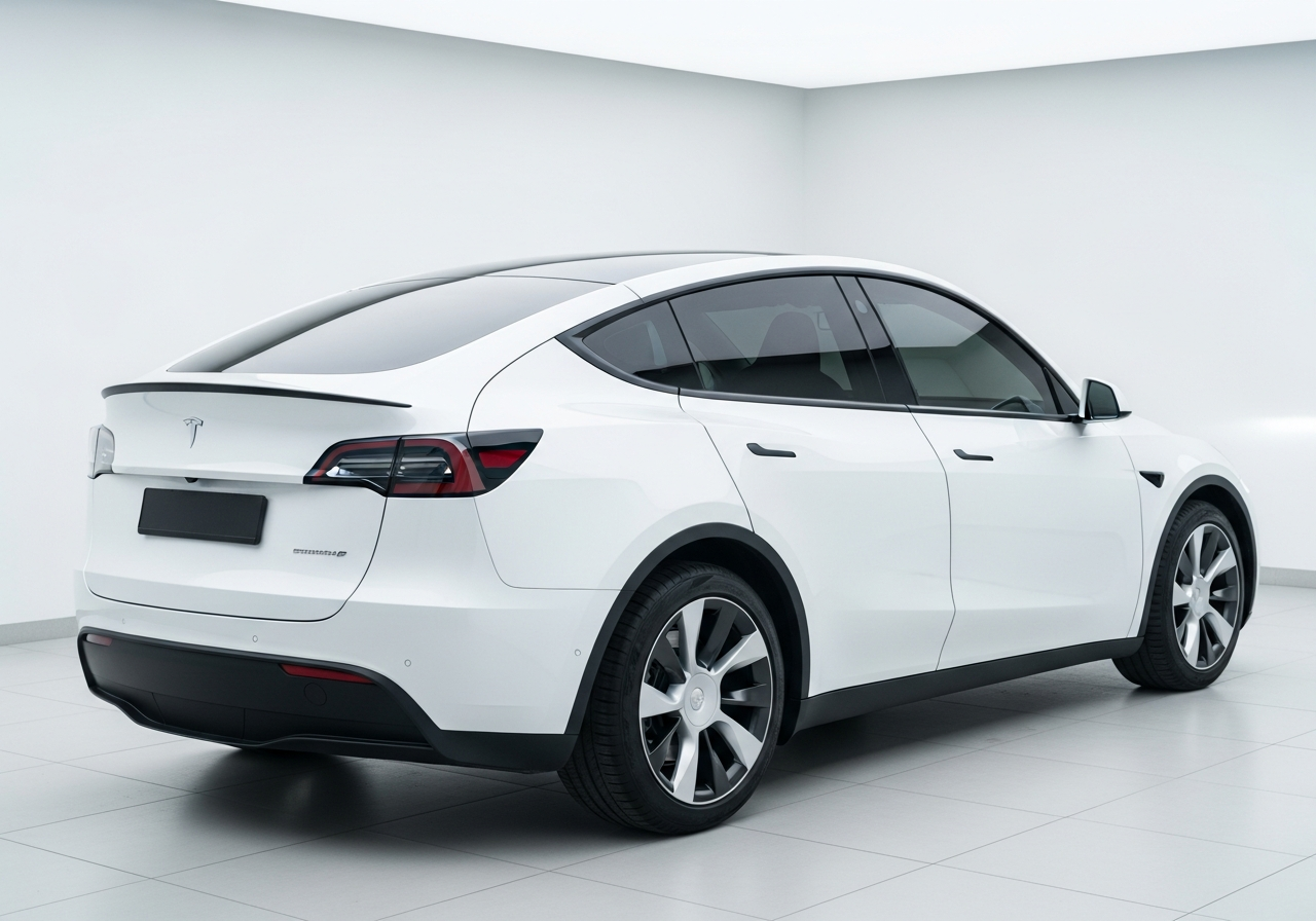 Tesla Model Y with Privacy Window Tint Calgary